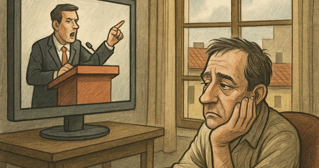 De administradores de realidades a fabricantes de relatos: el ocaso político en la era de las pantallas
